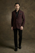PURE | Wine Textured Blazer