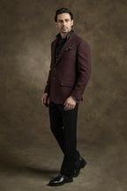 PURE | Wine Textured Blazer