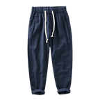 Men's Linen Trousers Rovino - Pure - PURECLO