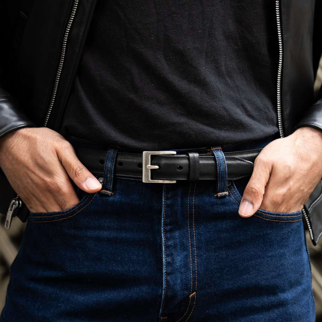 Men's Classic Leather Belt | Black
