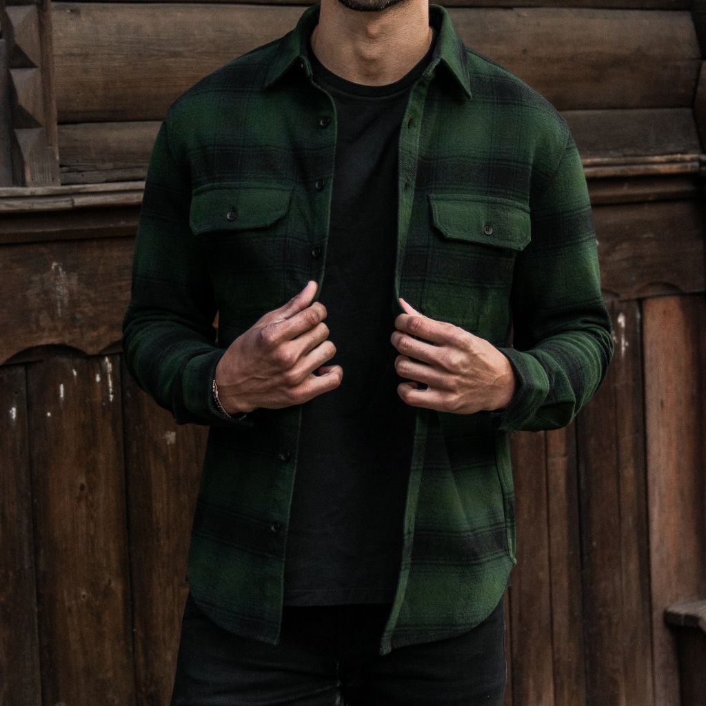 Summit Flannel Shirt | Evergreen