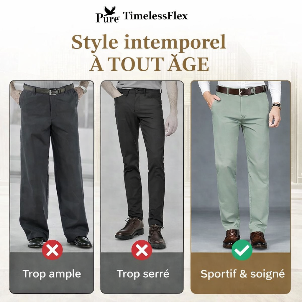Pure TimelessFlex – Pantalon Straight-fit Classique Avec Stretch 4 Directions