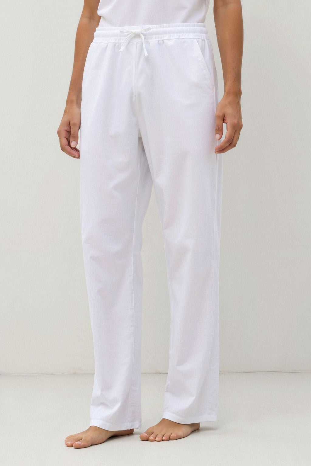 NOBA Cotton & Linen Blend Drawstring Pants