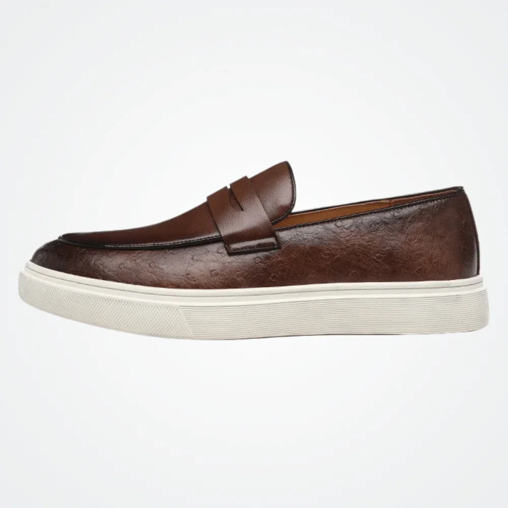 Leather Moccasin Slip-On for Men by - Pure - PURECLO