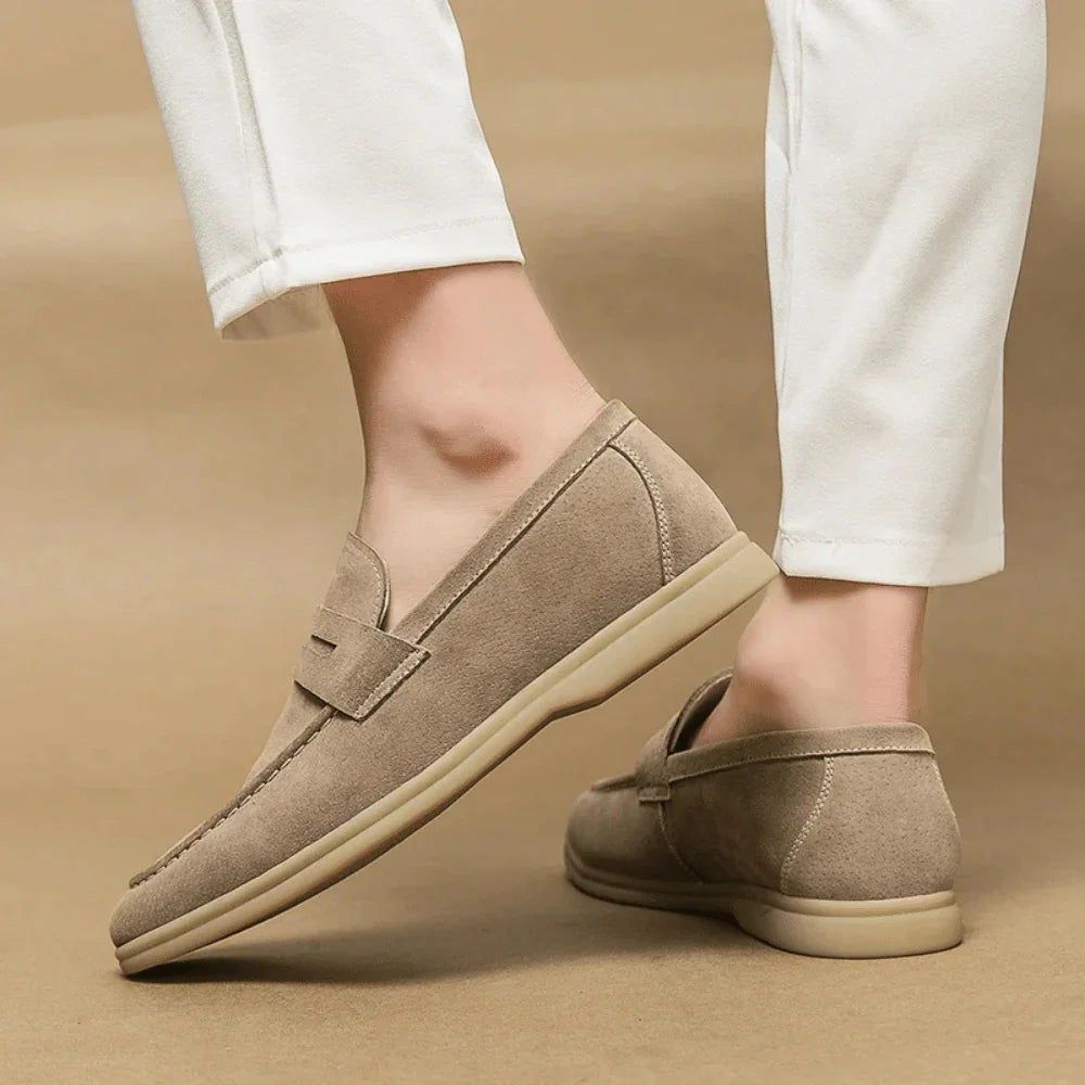 Leather Moccasin Loafer for Men Liverpool - Pure - PURECLO