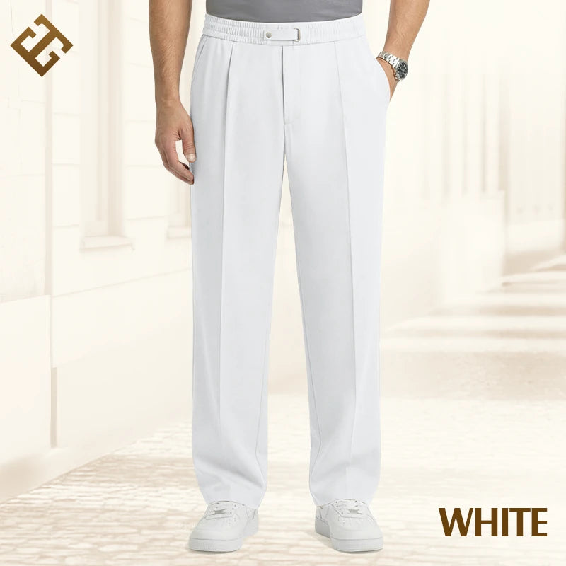 EaseTailor Calça Masculina Reta Smart Comfort