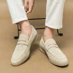 Leather Moccasin Loafer for Men Liverpool - Pure - PURECLO