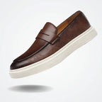 Leather Moccasin Slip-On for Men by - Pure - PURECLO
