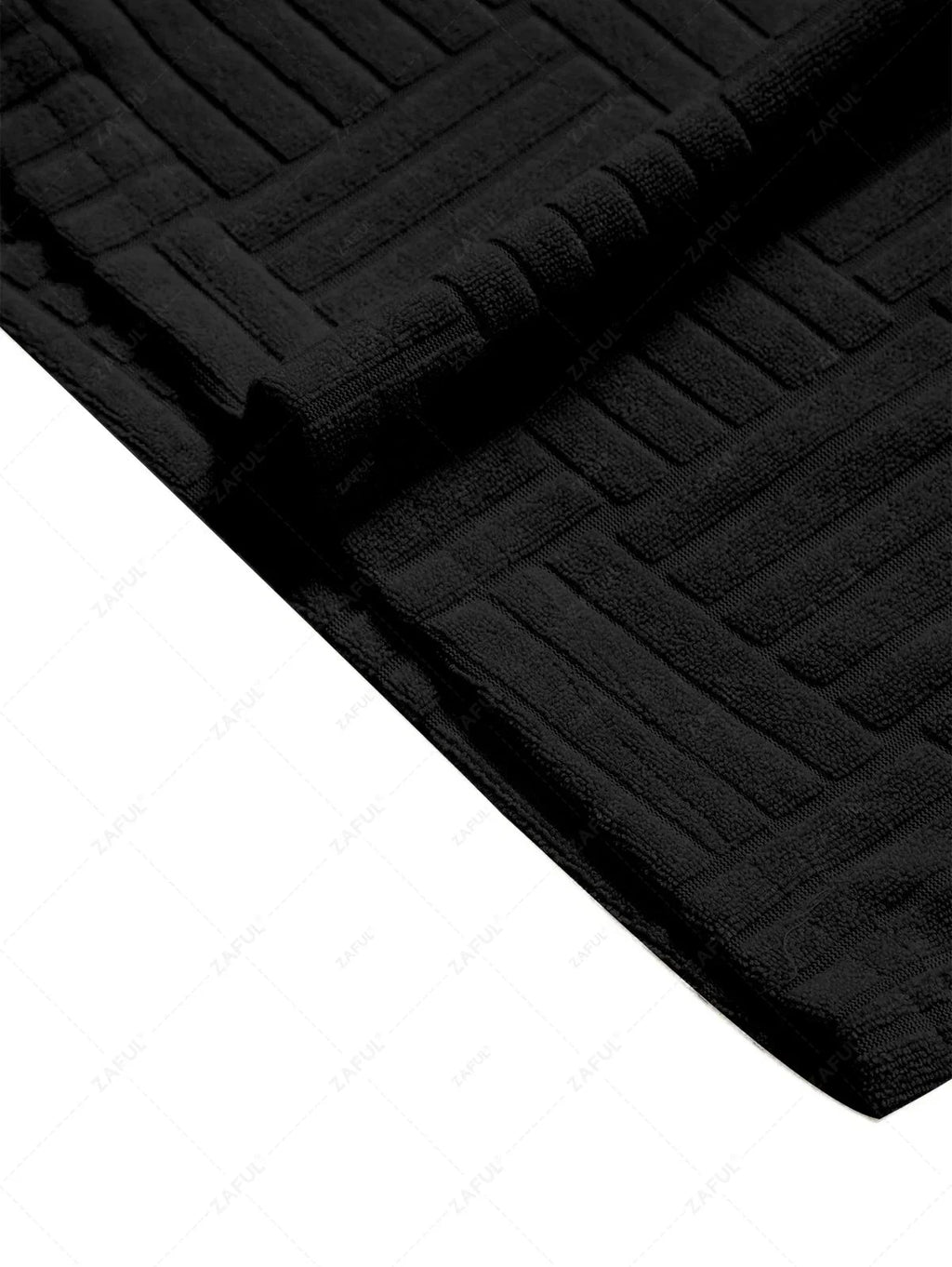 Jacquard Terry Cloth Textured Short Sleeves T Shirt With Shorts Two Piece Set BLACK LIGHT BLUE LIGHT COFFEE WHITE - PURECLO
