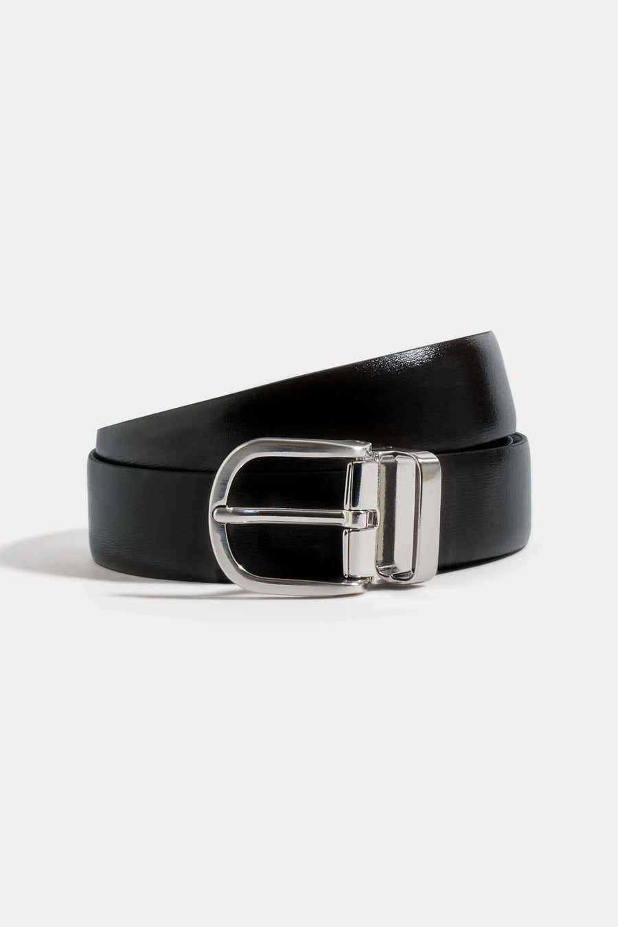 Black and brown reversible belt - Made in Italy