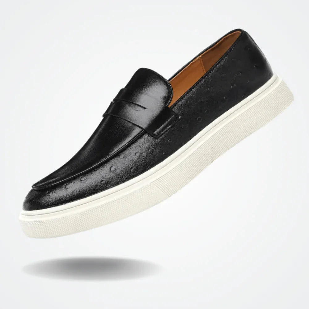Leather Moccasin Slip-On for Men by - Pure - PURECLO
