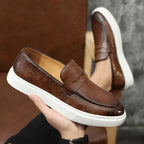 Leather Moccasin Slip-On for Men by - Pure - PURECLO
