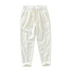 Men's Linen Trousers Rovino - Pure - PURECLO