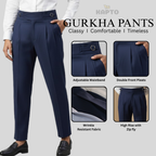 Navy Gurkha Pants
