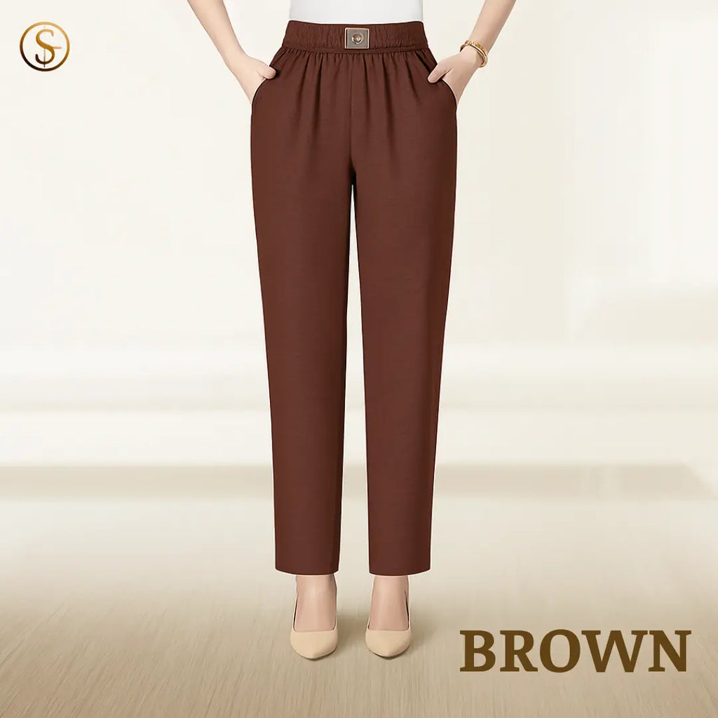 Pure&Clo - Women's Ultra Soft Perfect Drape Pull-On Pants