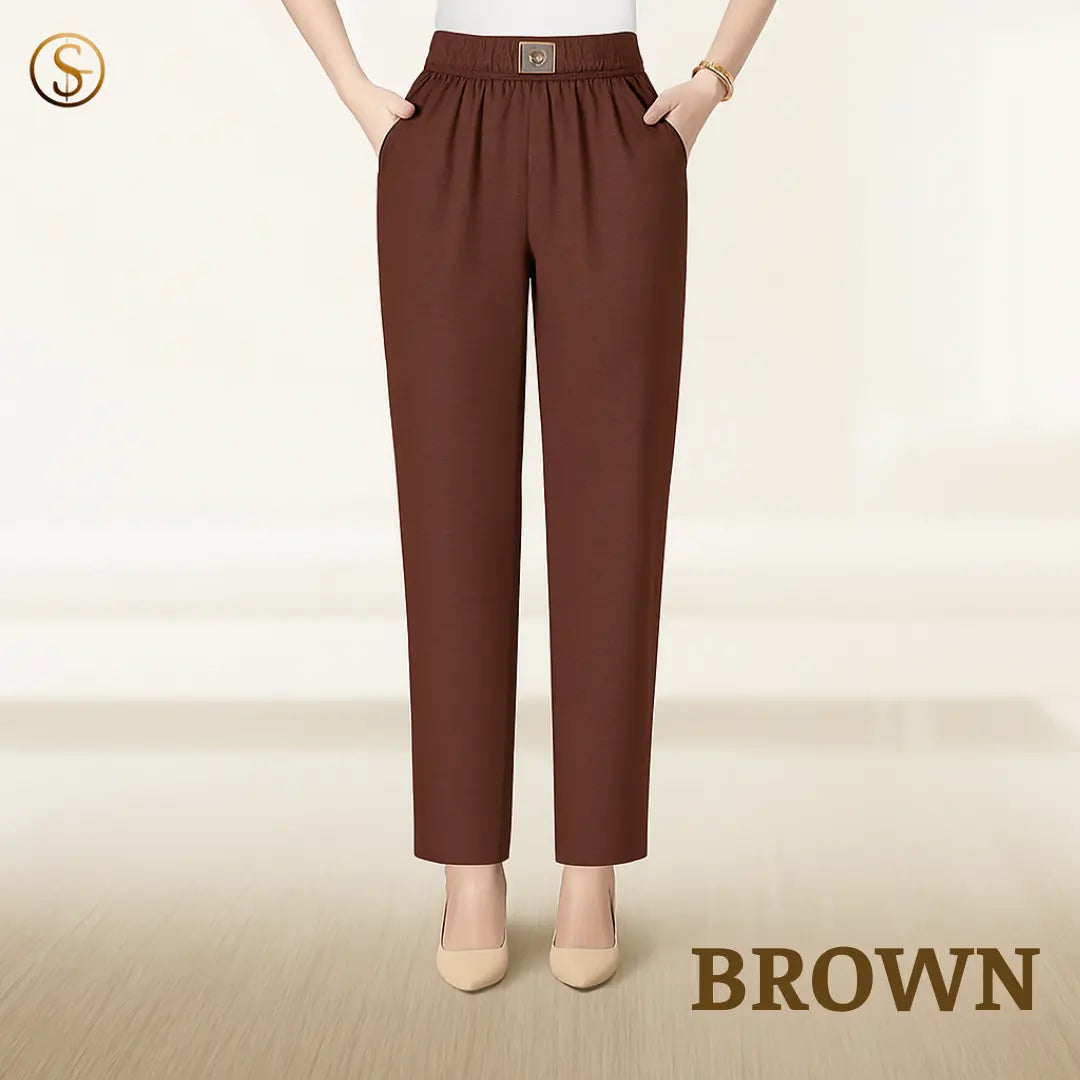Pure&Clo - Women's Ultra Soft Perfect Drape Pull-On Pants