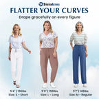Pure StretchActive - NEW YEAR'S SALE 57% OFF - Women's Ultra Soft Stretch Perfect Drape Casual Pants