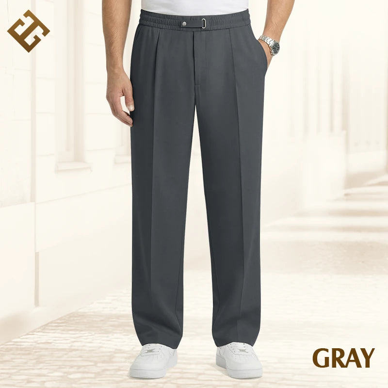 EaseTailor Calça Masculina Reta Smart Comfort