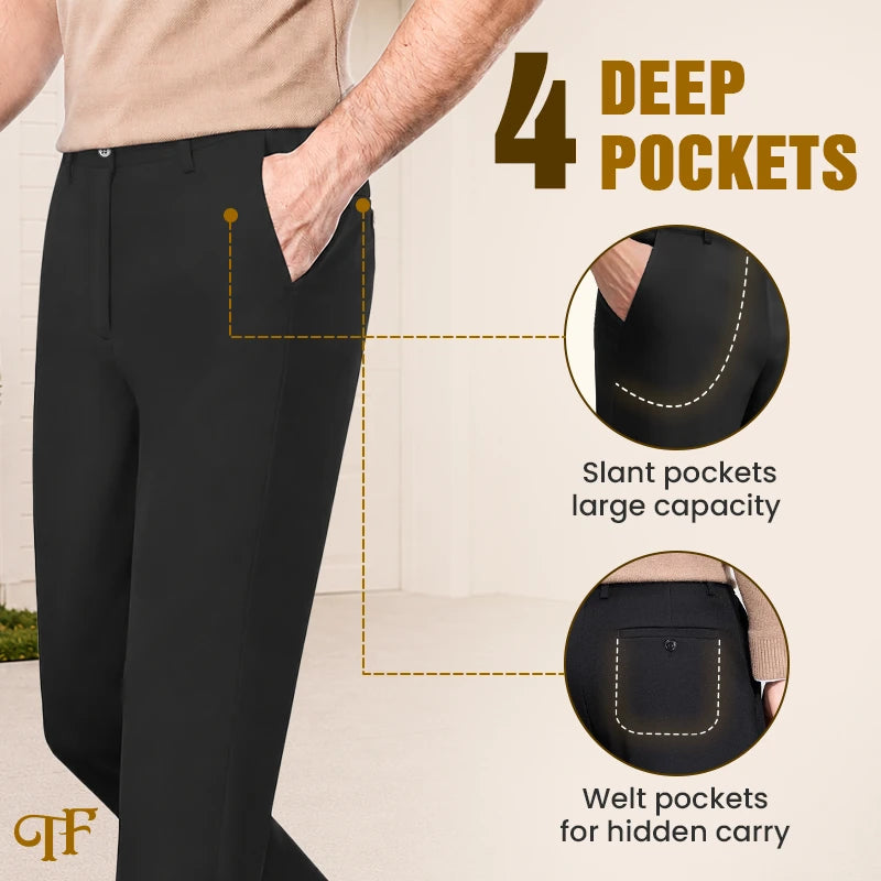 TimelessFlex - Men's High Stretch Straight Fit Pants (LAST DAY 70% OFF)
