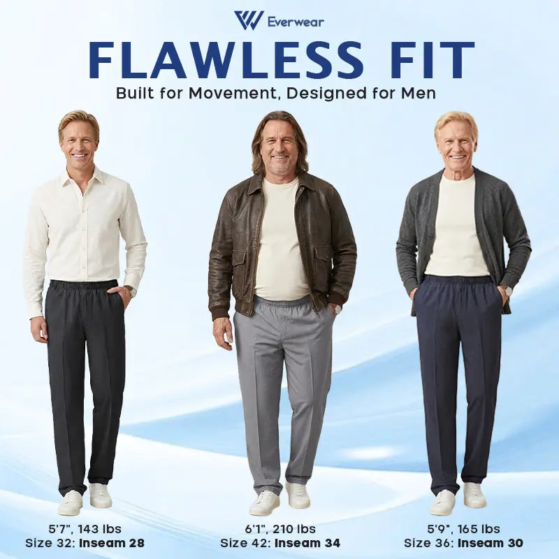 Pure EverWear - Men’s Classic Relaxed Fit Comfort Pants