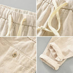 Men's Linen Trousers Rovino - Pure - PURECLO