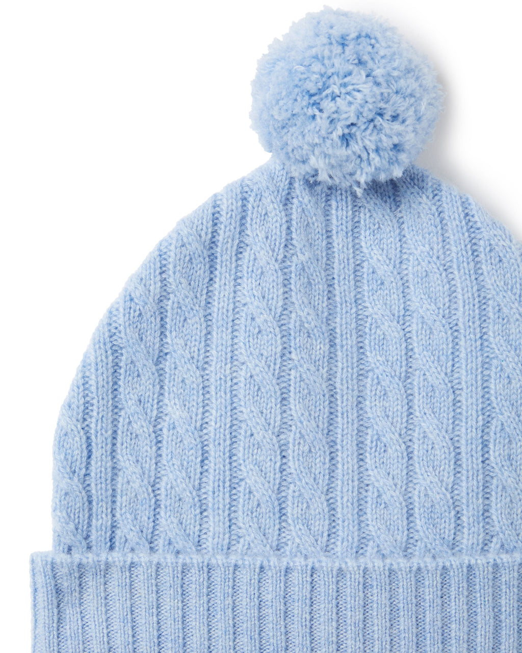 N.Peal Cashmere Cable Hat Cornflower Blue
