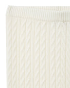 N.Peal Cable Cashmere Leggings New Ivory White