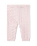 N.Peal Cable Cashmere Leggings Pale Pink