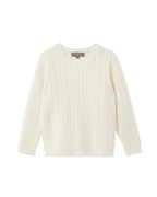 N.Peal Cable Cashmere Jumper New Ivory White