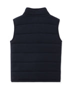 N.Peal Boys Mall Cashmere Gilet Navy Blue
