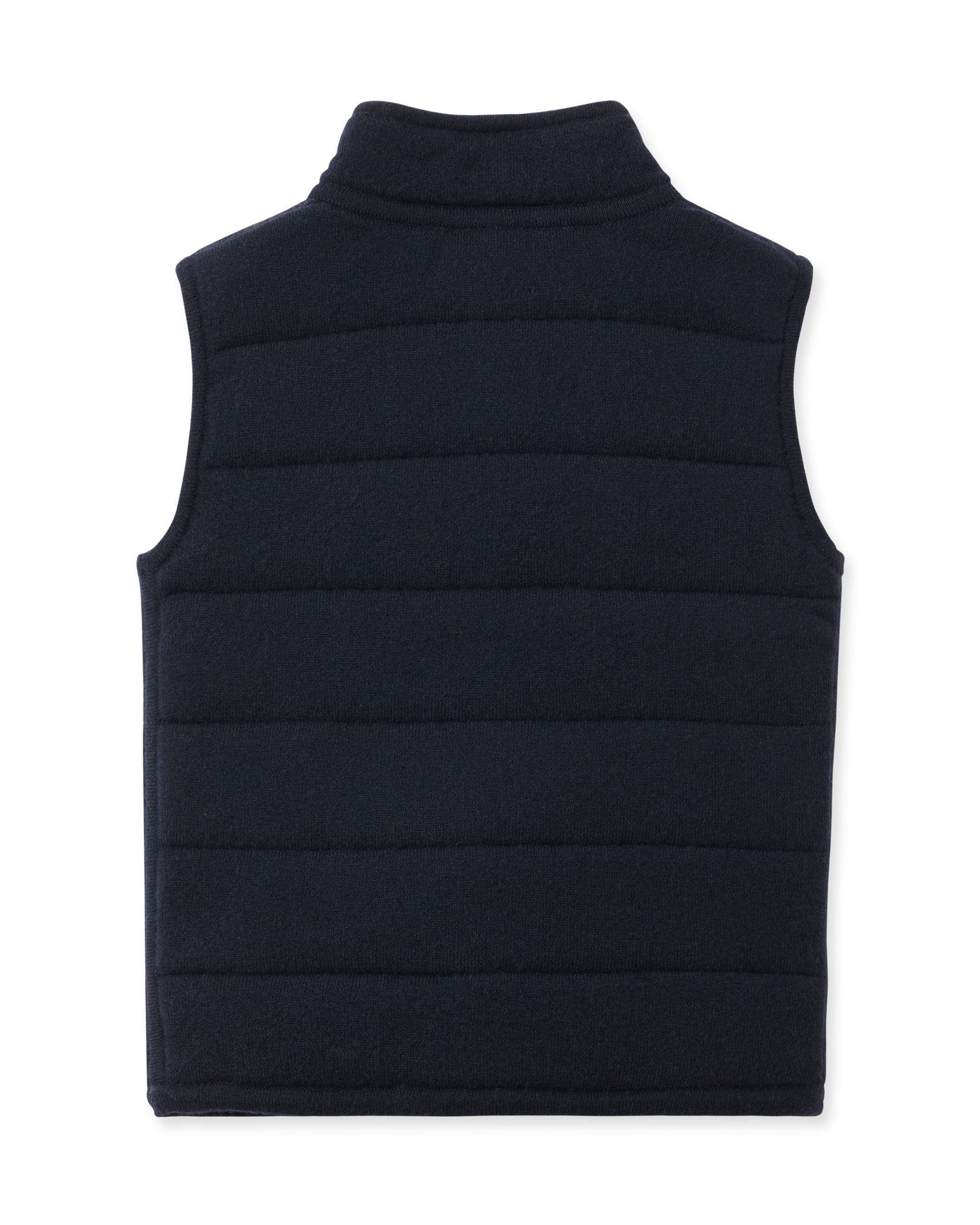 N.Peal Boys Mall Cashmere Gilet Navy Blue