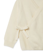N.Peal Wrap Cashmere Cardigan New Ivory White