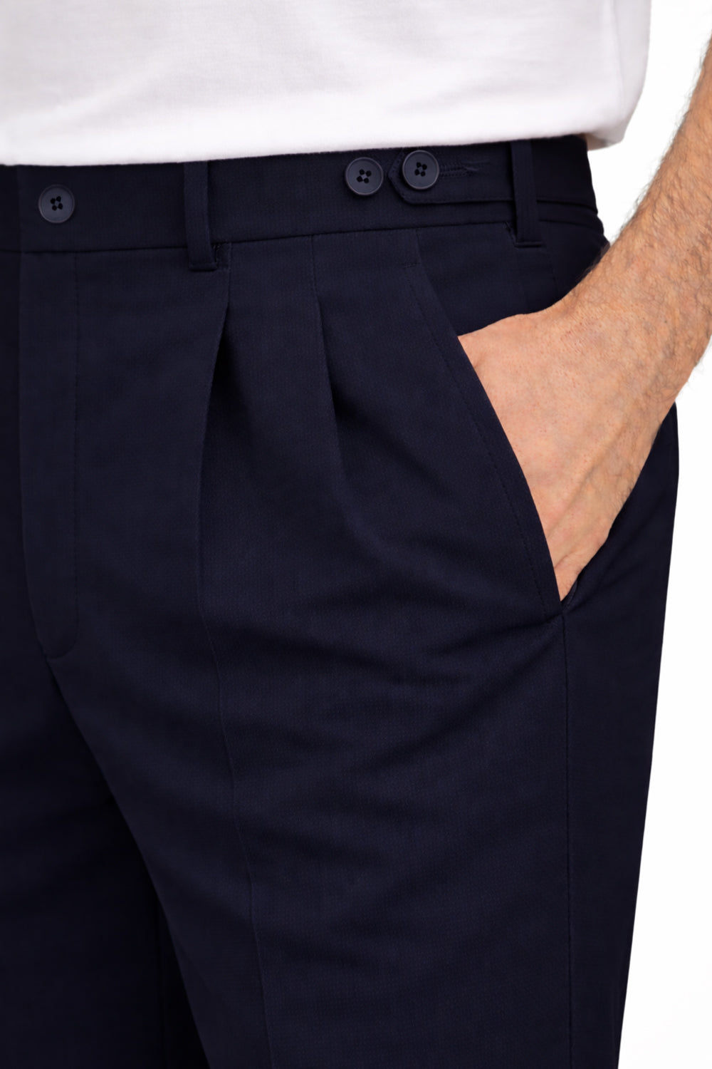 IVAR® Eclipse Blue Adjustable pleated pants