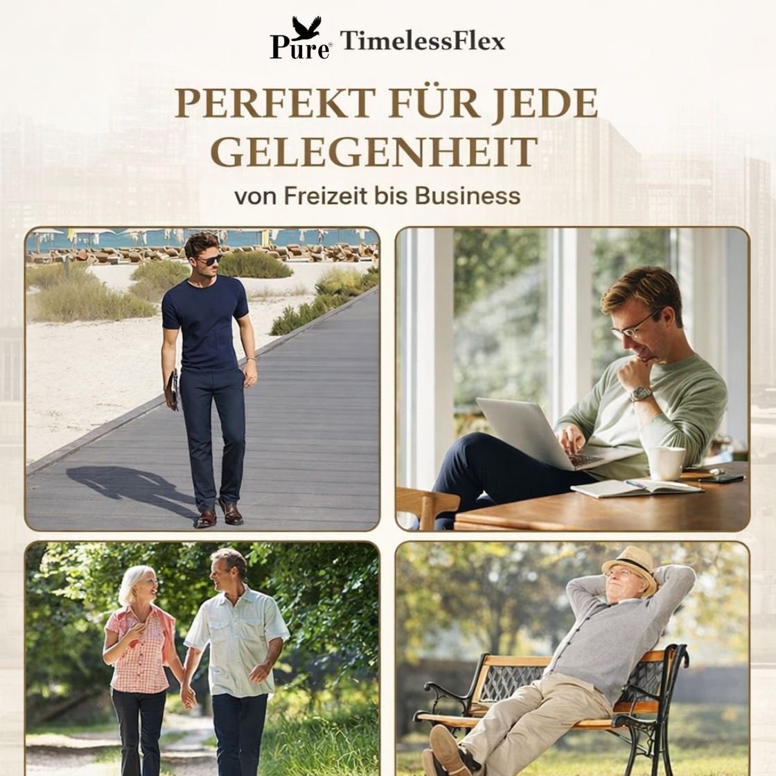 Pure™ TimelessFlex – Classic Straight Fit 4-Way Stretch Pants
