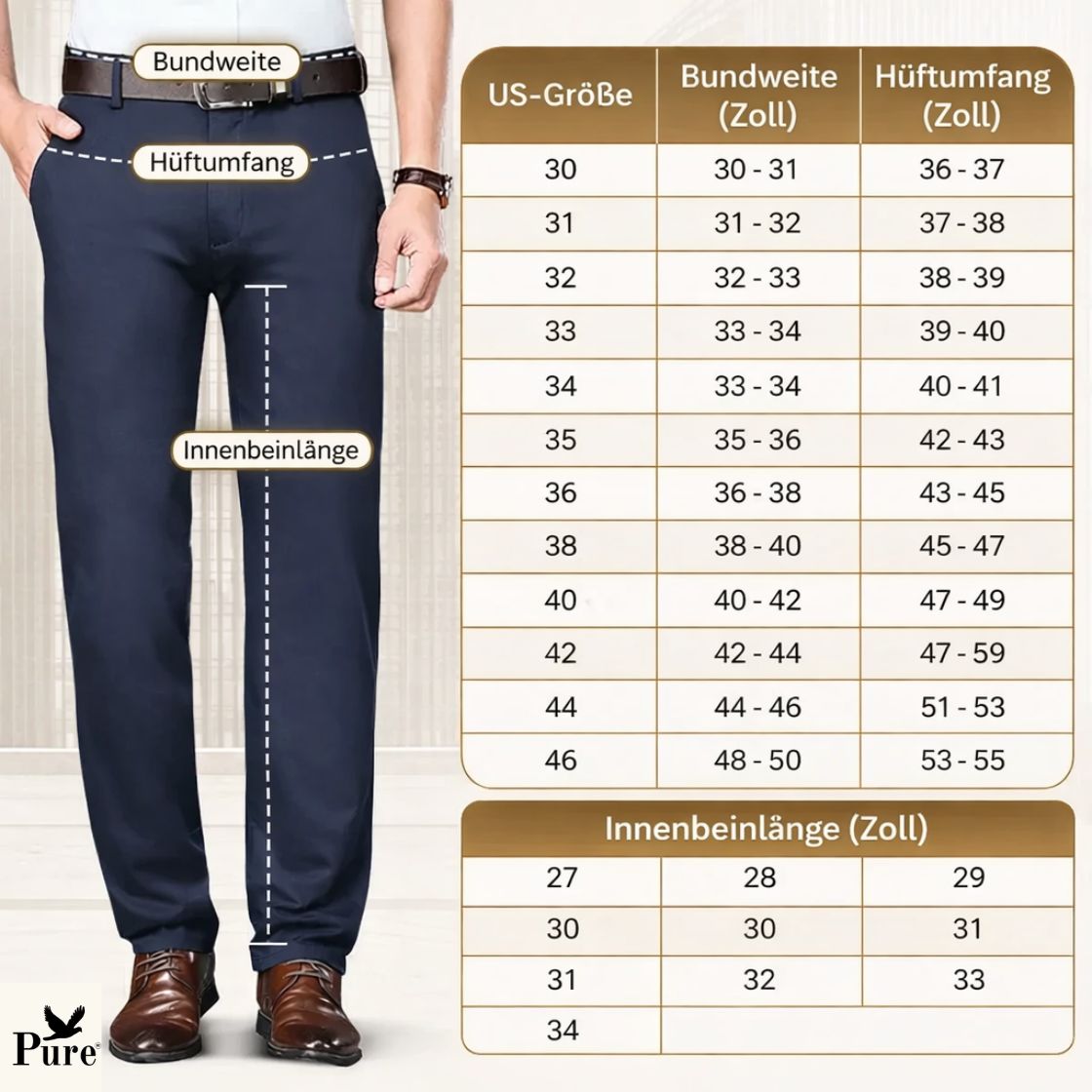 Pure™ TimelessFlex – Classic Straight Fit 4-Way Stretch Pants