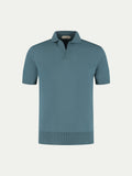 Shortsleeve Buttonless Polo Sea Green