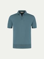 Shortsleeve Buttonless Polo Sea Green
