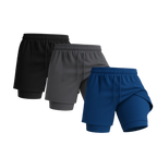 Boxhero 3-in-1 Quick-Dry Swim Trunks with Compression Liner