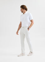 Positano Travel Chino in Bone – Luxury, Wrinkle-Resistant & Ultra-Comfortable with Performance Stretch #color_bone