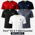 [BUY 3 GET 5]  Pure™ Kit 5 T-Shirt Essential | Limited Edition