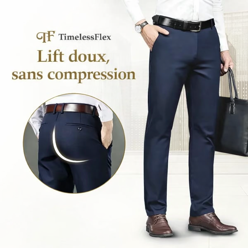 Pure TimelessFlex – Pantalon Straight-fit Classique Avec Stretch 4 Directions
