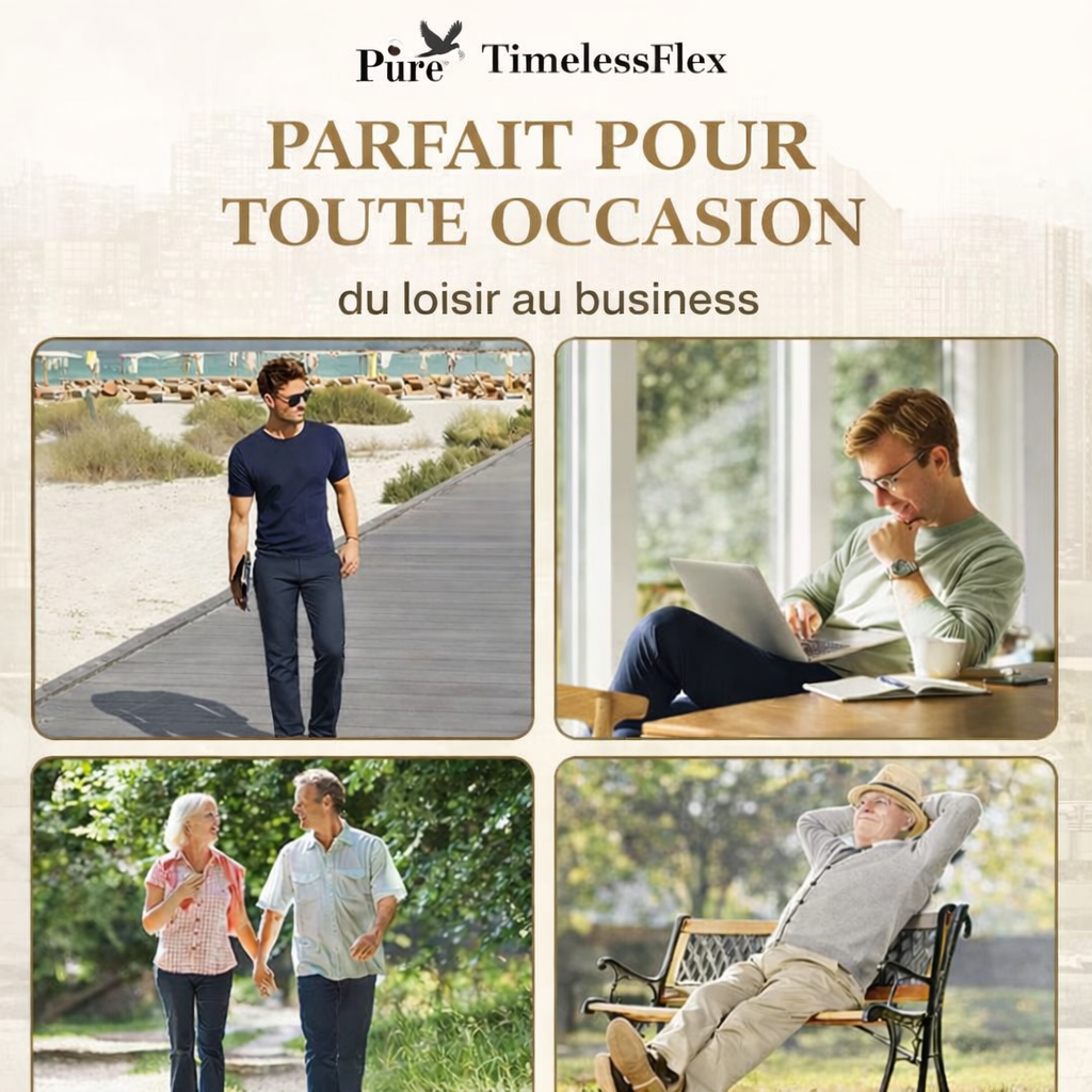 Pure TimelessFlex – Pantalon Straight-fit Classique Avec Stretch 4 Directions
