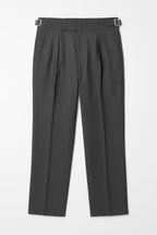 IVAR® Charcoal Pleated Gurkha Pants