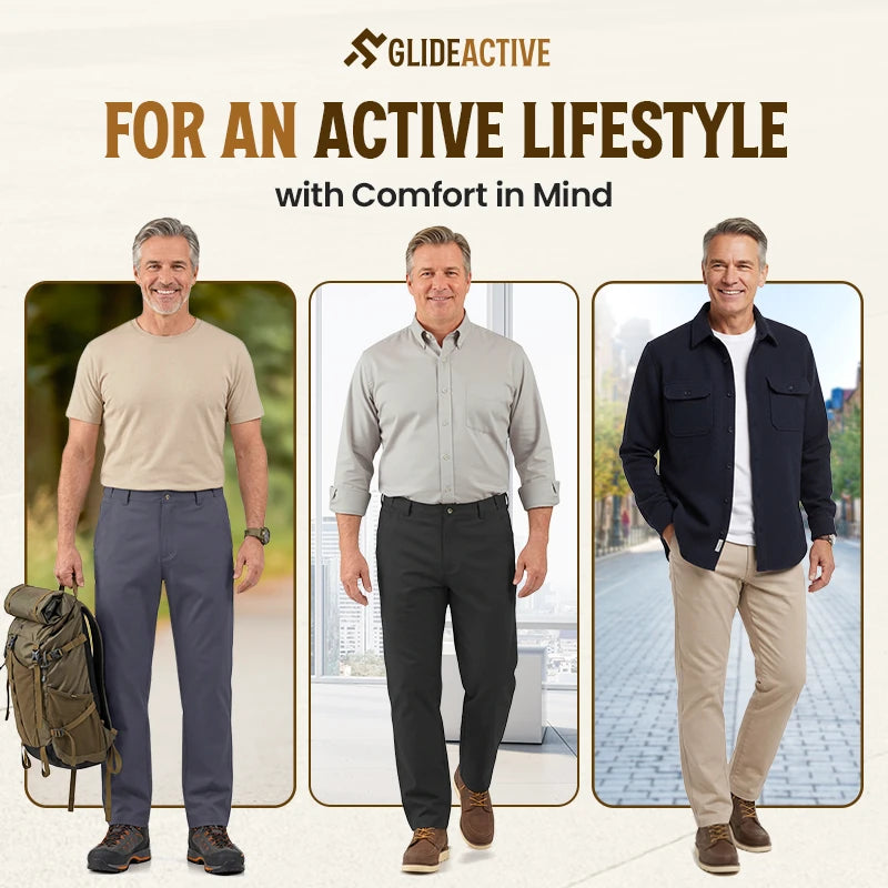 GlideActive - Ultra-Stretch Comfort Casual Pants