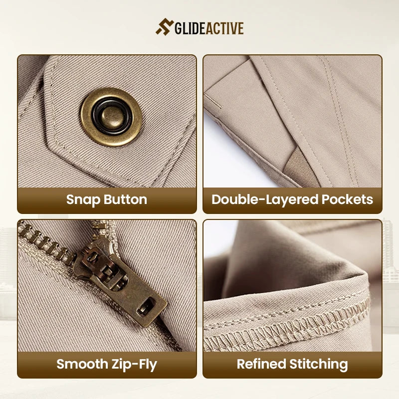 GlideActive - Ultra-Stretch Comfort Casual Pants