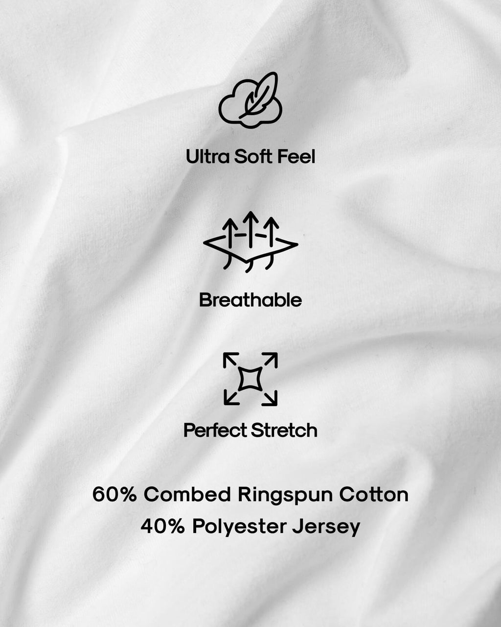 Classic Crew Neck 6-Pack fabric features ultra-soft, breathable, perfect stretch.