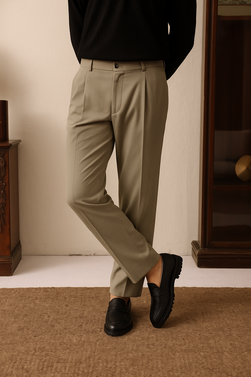IVAR® Fawn Adjustable pleated pants