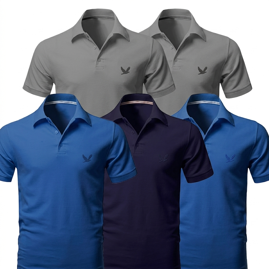 [BUY 3 GET 5]  Pure™ Essential Polo 5 Pack | Limited Edition