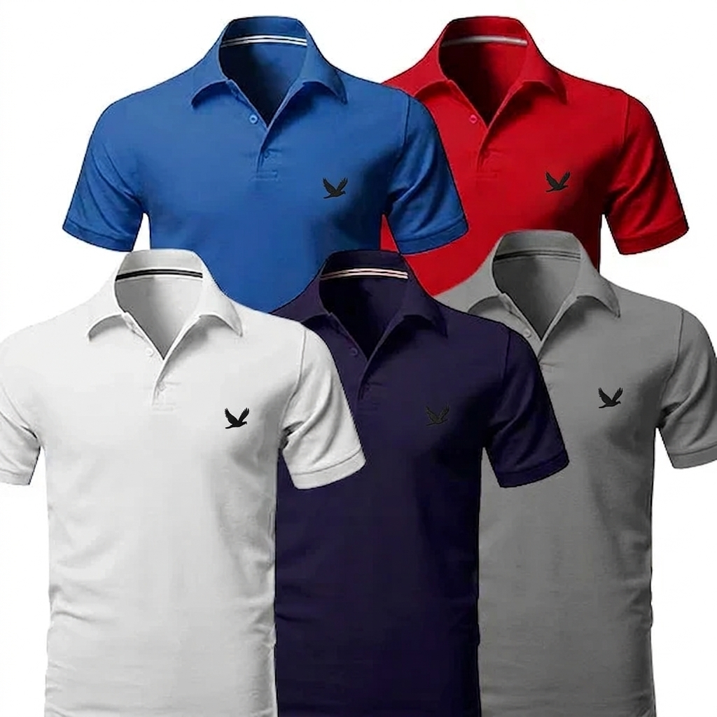 [BUY 3 GET 5]  Pure™ Essential Polo 5 Pack | Limited Edition