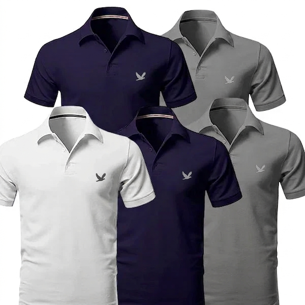[BUY 3 GET 5]  Pure™ Essential Polo 5 Pack | Limited Edition